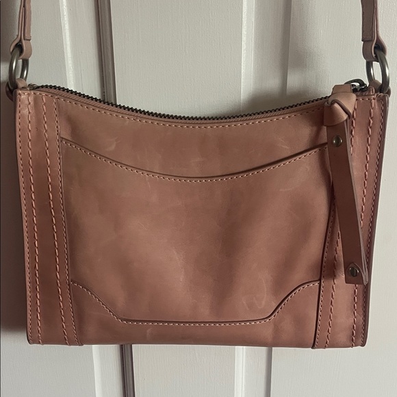 Frye Woodrose Pink Leather Crossbody Bag - Picture 7 of 10